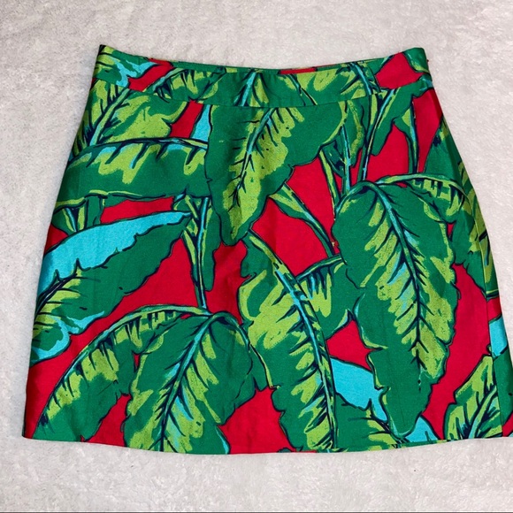 Vineyard Vines Dresses & Skirts - Vineyard Vines Palm Leaf Printed Silk Blend | Sz 2
